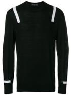 Neil Barrett Stripe Detail Sweater - Black