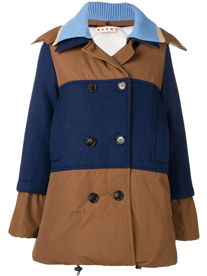 Marni Oversized Padded Jacket - Brown