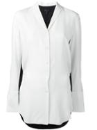 Rag & Bone Bicolour Shirt, Women's, Size: Small, White, Silk