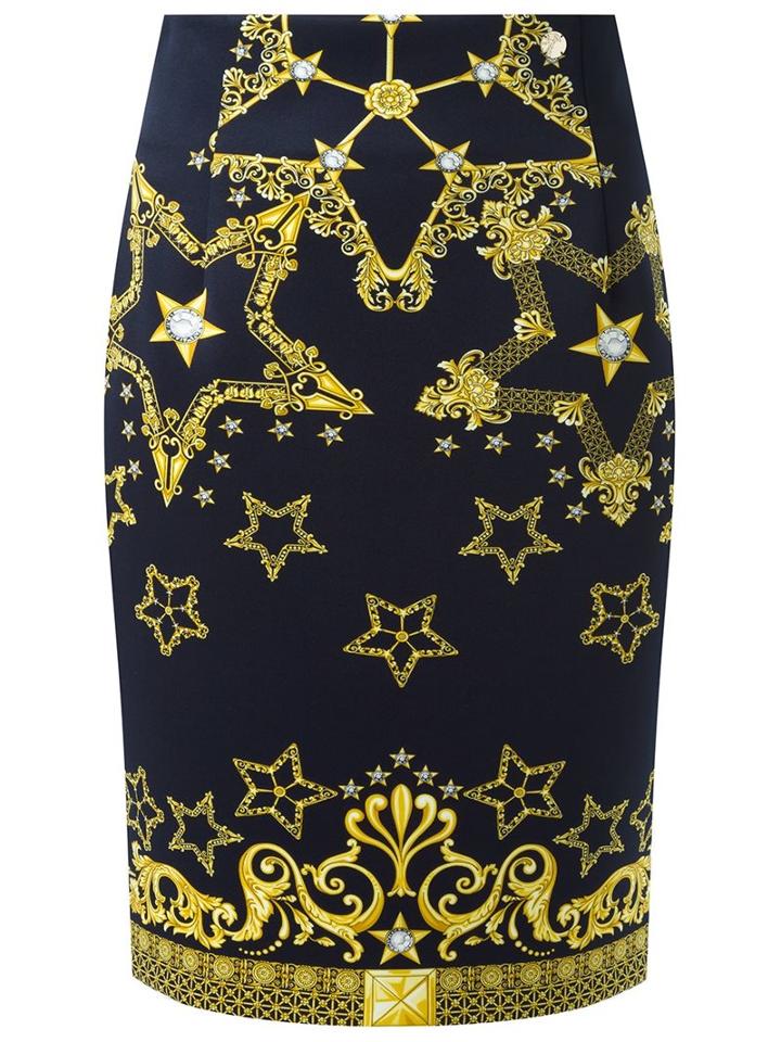 Versace Collection Versace Collection G31840g602937 G7381 Synthetic->polyester, Women's, Size: 38, Blue, Polyester/spandex/elastane