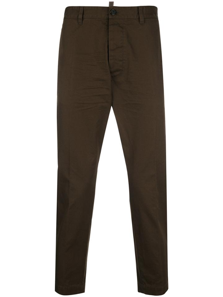 Dsquared2 Cropped Chinos - Green