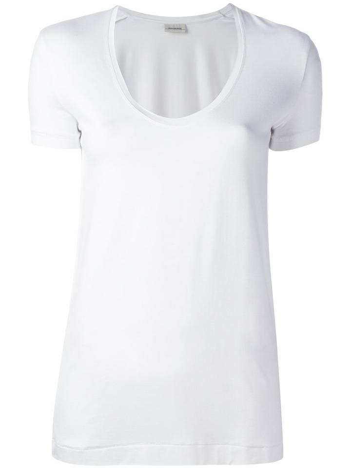 By Malene Birger Fevia T-shirt, Women's, Size: Large, White, Viscose/spandex/elastane