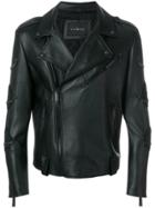John Richmond Perfecto Chain Detail Biker Jacket - Black
