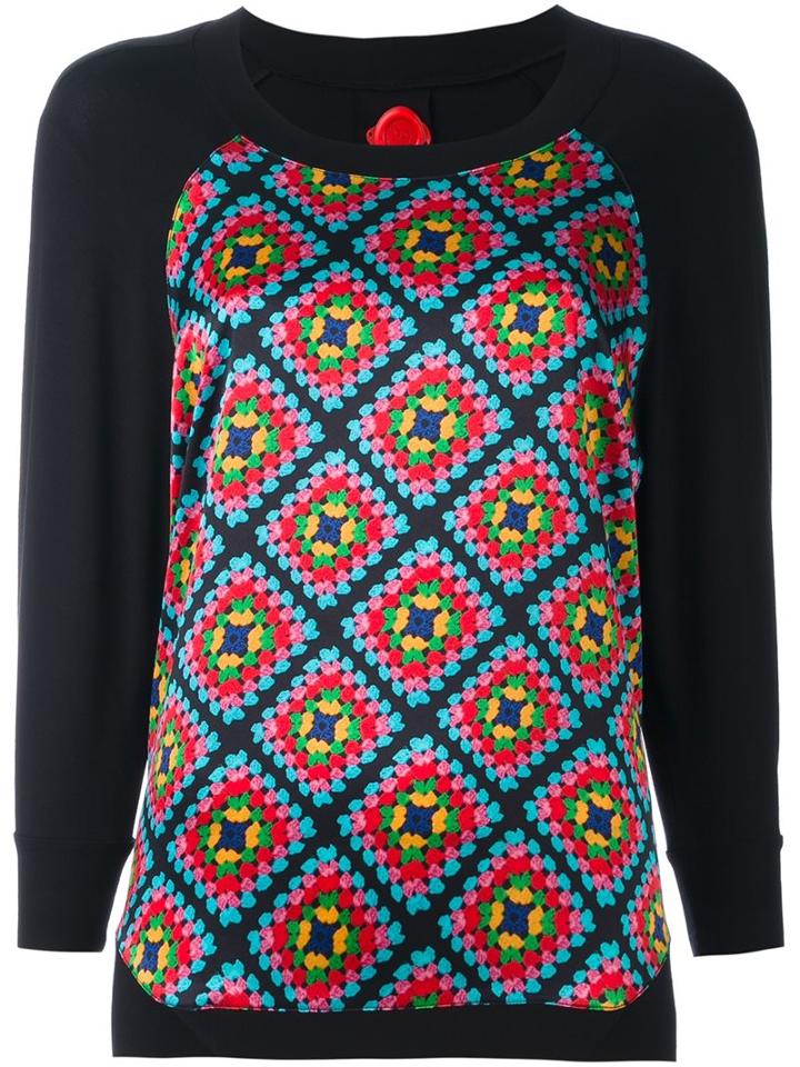 Ultràchic Blanket Print Top