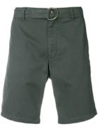 Eleventy D-ring Buckle Belt Shorts - Green