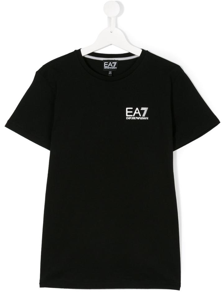 Armani Junior Chest Logo Detail T-shirt - Black