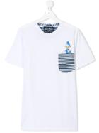 Mc2 Saint Barth Kids Teen Donald Duck-print T-shirt - White