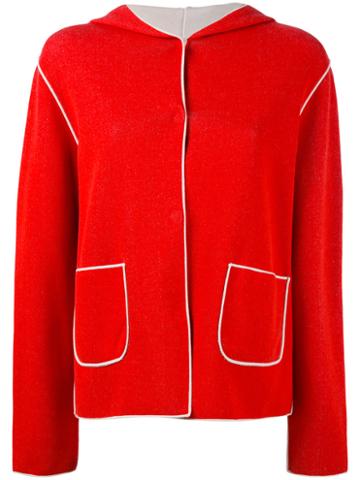 Le Tricot Perugia - Fitted Jacket - Women - Cotton/polyamide/spandex/elastane - Xl, Red, Cotton/polyamide/spandex/elastane