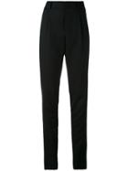 Saint Laurent High Waist Tailored Trousers - Black