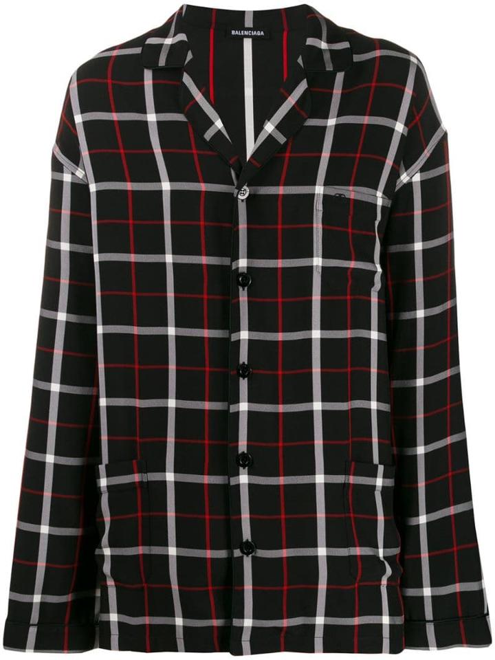 Balenciaga Oversized Pyjama Shirt - Black