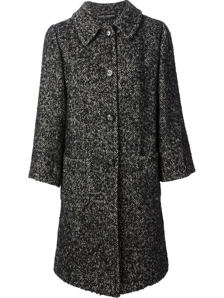 Dolce & Gabbana Oversized Tweed Coat