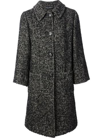 Dolce & Gabbana Oversized Tweed Coat