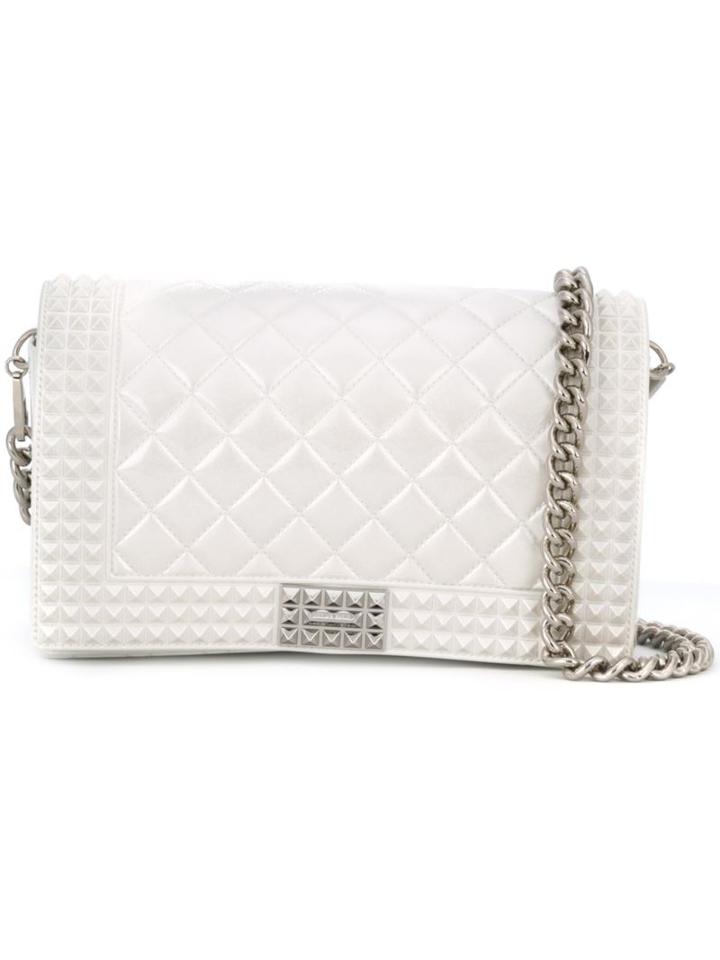 Designinverso Cortina Crossbody Bag, Women's, White, Iron/pvc