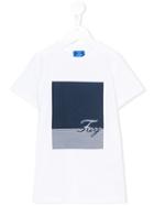 Fay Kids - Striped Print T-shirt - Kids - Cotton - 2 Yrs, White