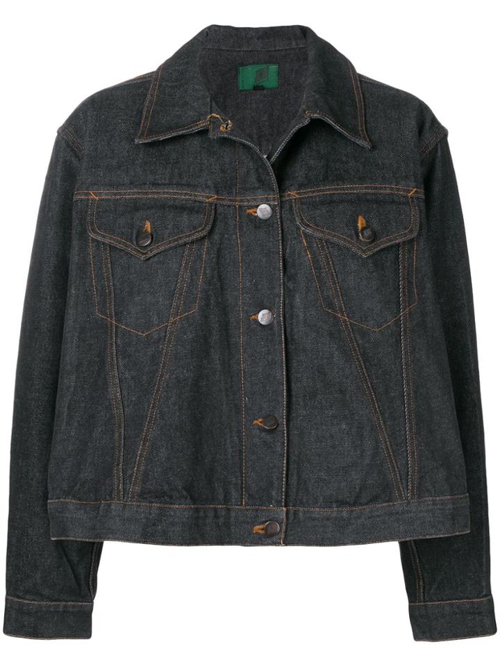 Jean Paul Gaultier Vintage 1990's Flared Denim Jacket - Blue