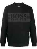 Boss Hugo Boss Logo Print Jumper - Black