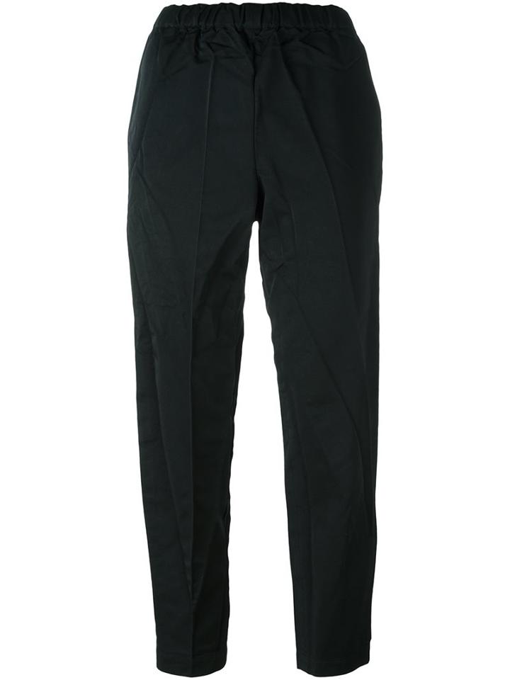 Comme Des Garçons Comme Des Garçons Cropped Trousers, Women's, Size: Xs, Black, Polyester