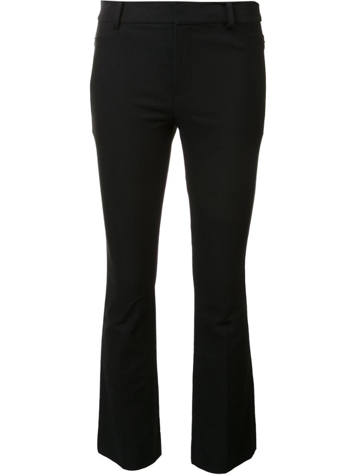 Derek Lam 10 Crosby Cropped Flare Trouser - Black