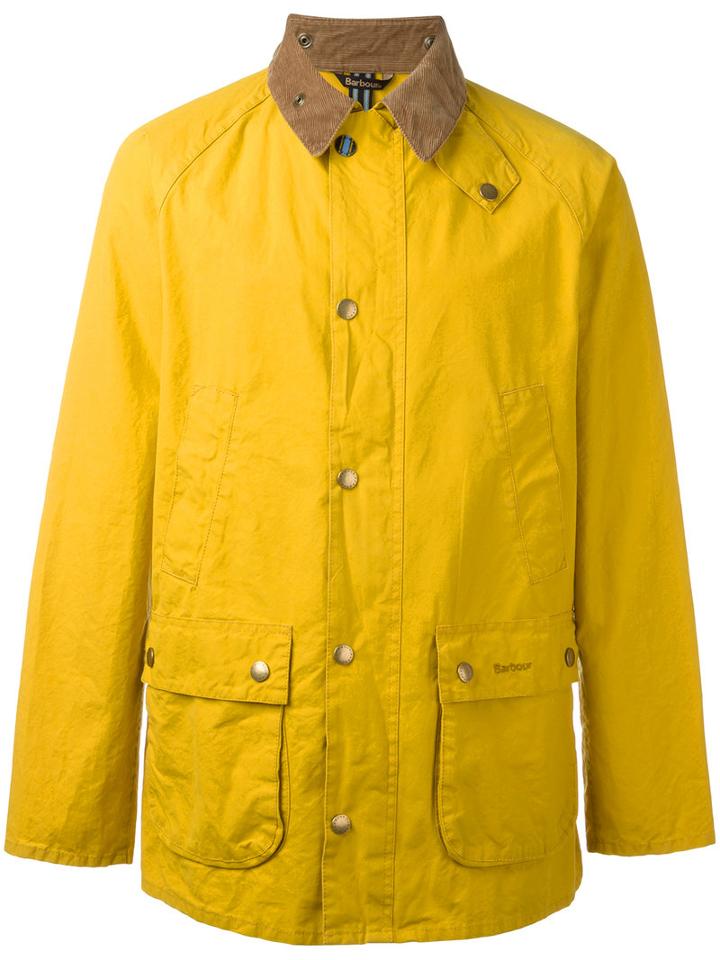 Barbour Washed Bedale Lightweight Jacket, Men's, Size: Small, Yellow/orange, Cotton
