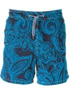 Mc2 Gustavia Velvet Swim Shorts, Men's, Size: M, Blue, Polyimide