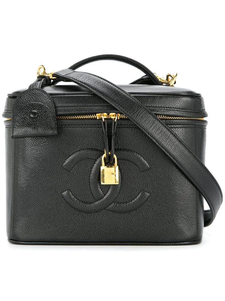 Chanel Pre-owned Logo Vanity Case - Black