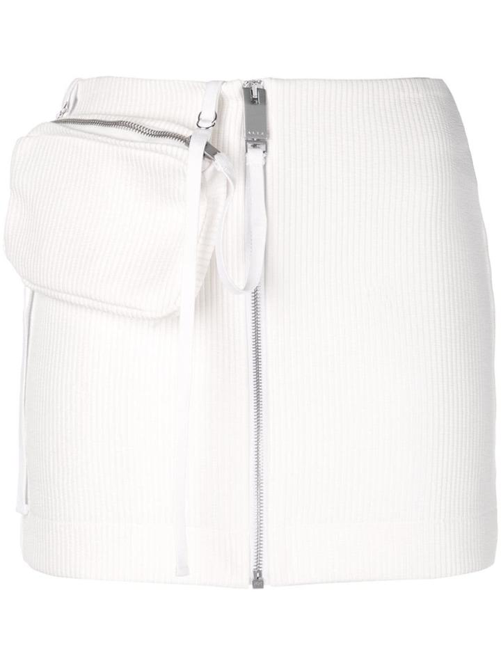 1017 Alyx 9sm Ribbed Mini Skirt - White
