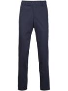 Loro Piana Slim Fit Trousers, Men's, Size: 56, Blue, Cotton