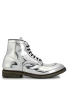 Premiata Metallized Ankle Boots - Silver
