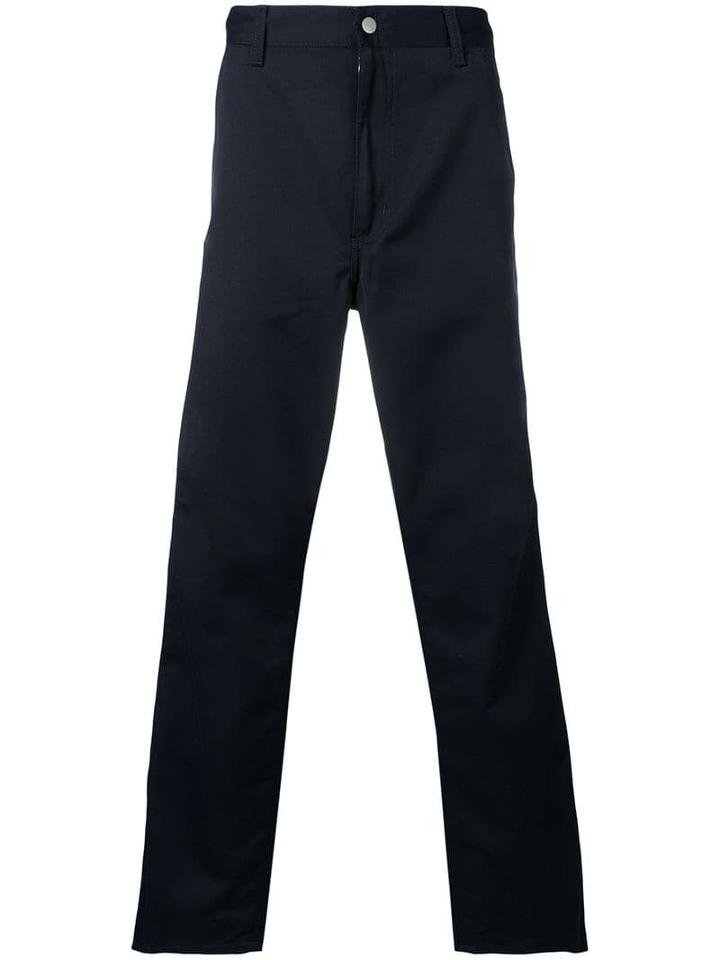 Carhartt Wip Straight Leg Trousers - Blue
