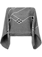 Voz Alpaca Hair Crop Top - Black