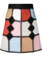 Loveless - Crochet Patchwork Skirt - Women - Tencel - 9, Tencel