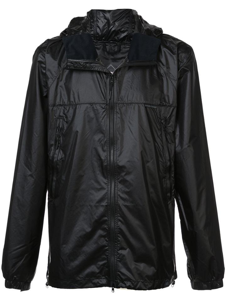 Canada Goose Padded Zip Front Hooded Jacket - Black