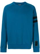 Lanvin Distressed Stripe Sweatshirt - Blue
