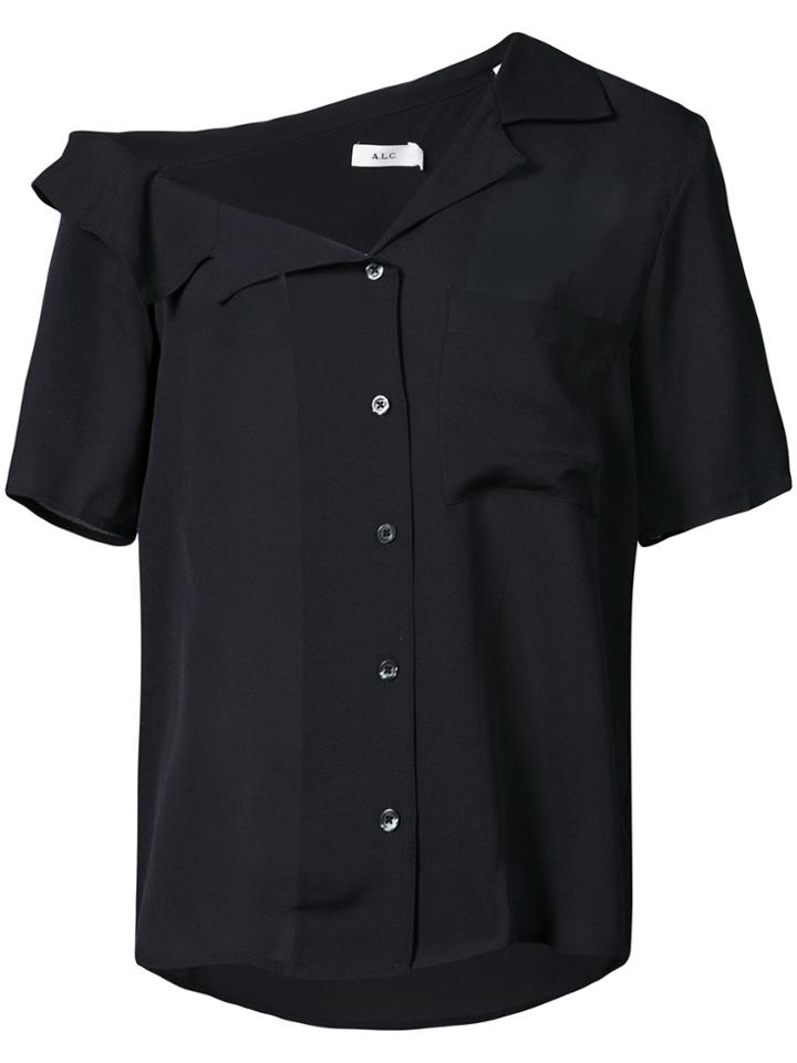 A.l.c. Off The Shoulder Buttoned Shirt - Blue