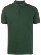 Emporio Armani Concealed Front Polo Shirt - Green