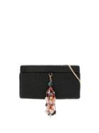 Serpui Clutch Baú De Palha Preta - Black