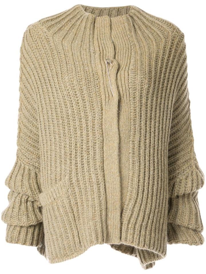 Forme D'expression Fisherman's Ribbed Cardigan - Yellow