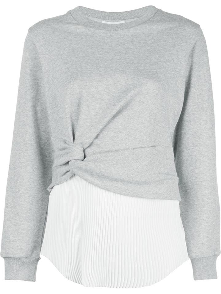 3.1 Phillip Lim Twisted Layered Top - Grey