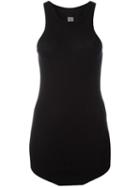 Curved Hem Tank Top, Women's, Size: Large, Black, Virgin Wool, Rick Owens