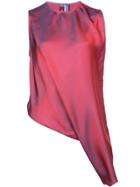 Sies Marjan Asymmetric Sleeveless Top - Red