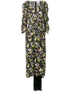 Magda Butrym Floral Print V-neck Dress - Black