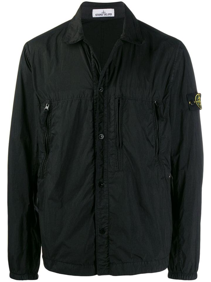 Stone Island Press Stud Jacket - Black
