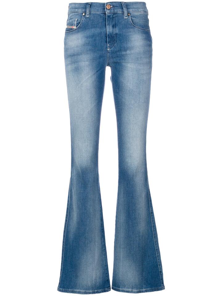 Diesel - Flared Jeans - Women - Cotton/spandex/elastane - 27/32, Blue, Cotton/spandex/elastane