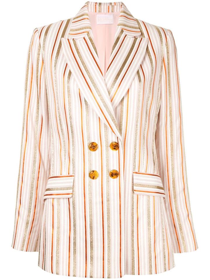 Peter Pilotto Metallic Stripe Blazer - Pink