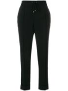 Kenzo Cropped Drawstring Trousers - Black