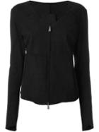 10sei0otto Trim Detail Zip Up Fitted Jacket