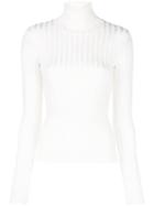 Veronica Beard Roll Neck Sweater - White