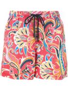 Etro - Floral Print Swim Shorts - Men - Nylon - Xl, Nylon