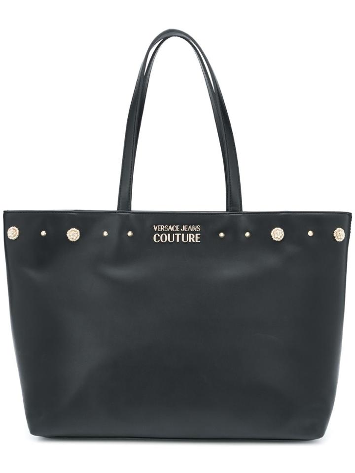 Versace Jeans Stud-embellished Tote Bag - Black