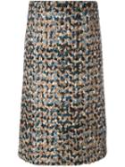 Maison Margiela Bouclé Knit A-line Skirt